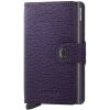 Kožená peňaženka SECRID Miniwallet Crisple Purple fialová