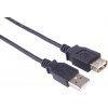 PremiumCord kupaa05bk USB 2.0 prodlužovací, A-A, 0,5m, černý