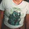 Tričko s potlačou HAUNTED HOUSE Pánsky Biela 3XL