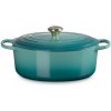Le creuset Signature hrniec oválny 31cm Farba: Bleu Riviera