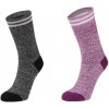 Columbia dámske ponožky THERMAL CREW 2P W tmavo sivá fialová