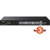 Tenda TEG1128P-24-410W PoE+ Gigabit switch 24x 1Gb/s PoE+ 802.3af/at + 2x SFP + 2x RJ45, 370W, Rack