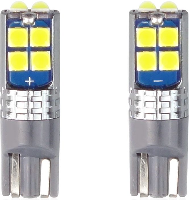 LED žiarovky CANBUS 10SMD 3030 T10 W5W White 12V/24V