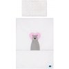 6-dielne posteľné obliečky Belisima Bear in love 90/120 ružové