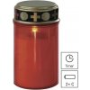 EMOS DCCV19 hrobová sviečka 1 LED V12,5cm 0,06W teplá biela, IP44, časovač, 2×C excl.