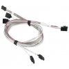 Supermicro CBL-SAST-0556 SAS3 Cable SFF-8643 (mini SAS HD) to 4 x SATA with sideband signals 75/90cm