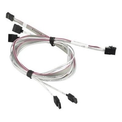 Supermicro CBL-SAST-0556 SAS3 Cable SFF-8643 (mini SAS HD) to 4 x SATA with sideband signals 75/90cm