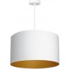 Luminex | Luster na lanku ARDEN 1xE27/60W/230V pr. 40 cm biela/zlatá | LU3447