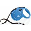 Vodítko FLEXI Classic New M opasok 5m/25kg modrá