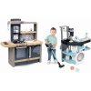 Set práčovňa a kuchynka Evolutive Rowenta Wash&Clean Laundry Smoby s nastaviteľnou výškou a elektronickým vysávačom so zvukom