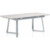 Ceramic rozťahovací stôl strieborný/sivý 160/200x75 cm