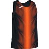 Joma Športové tielko OLIMPIA T-SHIRT BLACK-ORANGE SLEEVELESS Veľkosť: XS