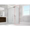 Hopa Forte ESSENCE F1AB bočná stena 80x200 cm,sklo Stampato C,rám Hliník ossidato BEF12ABA2