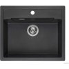 Reginox Amsterdam 600 Black metalic (Granitový jednodrez s montážou na pracovnú dosku, hĺbka vaničky 20 cm. Minimálna šírka kuchynskej skrinky 60 cm, čierny)
