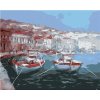 Zuty – Maľovanie podľa čísel – Dve rovnaké loďky v prístave, 80 × 100 cm, plátno 8596530089506