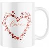 Keramický hrnček s potlačou Love in heart