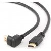Gembird kábel HDMI High speed, 90° (M) na vodorovný (M), 19 pinové pozlátené konektory, 3 m, čierny, bulk balenie CC-HDMI490-10