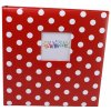 Fotoalbum na rožky 30x30/100 strán DOTS červený