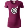 Terč na lukostreľbu - Dámske tričko z organickej bavlny Origin (GOTS) - 2XL ( Fuchsiová )