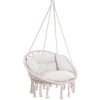 Jurhan Závesné kreslo BOHO s vankúšmi, Ø61cm, béžová 33352