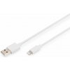 Digitus DB-600106-01 USB 2.0 USB-A zástrčka Apple Lightning konektor 1m bílý