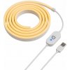 SADA LED Neon Pás 5V 3m Teplá Biela 3000K USB Stmievateľný
