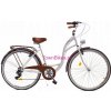 Retro bicykel DALLAS bielo-hnedý