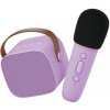 Lalarma Bluetooth Karaoke set mikrofón a reproduktor Fialový