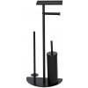 Wenko | WENKO 26060100 - Súprava na WC COSENZA 32,5x72 cm čierna | WE0140