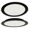 BERGE Okrúhly LED panel zapustený - čierny - 24W - PC - neutrálna biela