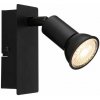 GLOBO 57998-1 DREW nástenné bodové svietidlo/spot s vypínačom 1xGU10 matná čierna