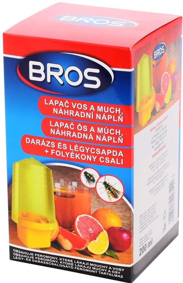 Bros Lapač na osy sršne a muchy + náhradná náplň 200ml