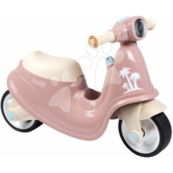 Smoby motorka s reflektorom Scooter Pink s gumenými kolesami ružové