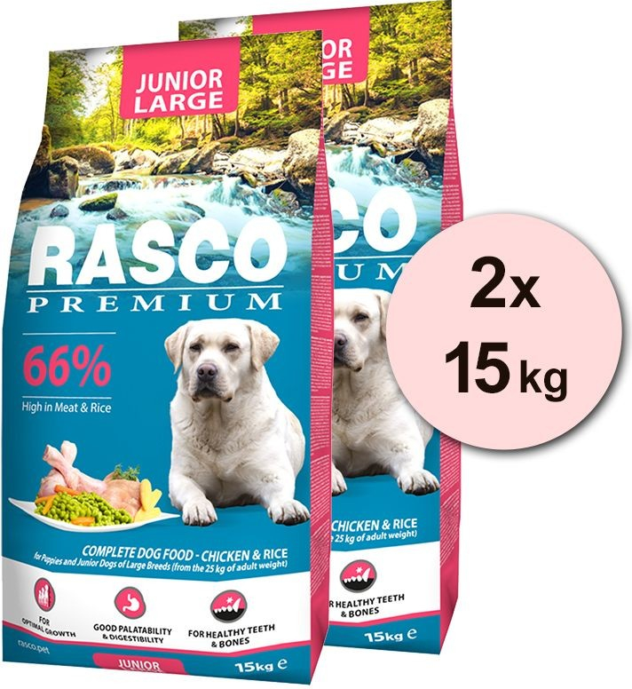 Rasco premium Junior Large 2 x 15 kg