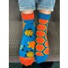 Detské nerovnaké ponožky Som Korytnačka - 27-30 / modrá