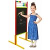 Detská magnetická tabuľa 3v1 Farebná - výška 111 cm