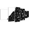 Čierne kocky - obraz na stenu (Obraz 150x70cm)