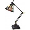 Vitráž nastaviteľná lampa stolová 53