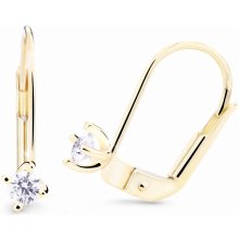 Cutie Diamonds visiace náušnice zo žltého zlata s briliantmi DZ8014-55-00-X-1