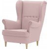 Kreslo ušiak KING II Ružový - MALMO 61