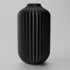 Váza Alto Groove Farba produktu: Čierna, Výška vázy: S-170mm