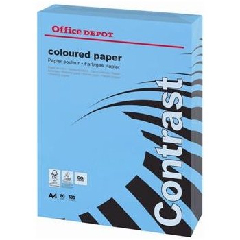 farebný papier Office Depot Contrast A4 intenzívna modrá 80 g od 20,99 € -  Heureka.sk