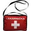 Lekárnička v textilnom obale na školské výlety a voľný čas - Štandard ( E )-červená