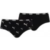 Dámske nohavičky Puma CAT LOGO HIPSTER PACK (2 PAIRS) W čierne 938177-01 - S
