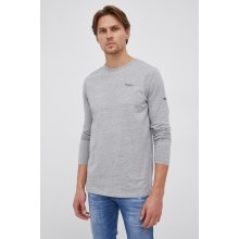 Pepe Jeans tričko Original Basic 2 Long melanžové šedé