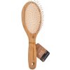 Olivia Garden Detangle Nylon M bambusová kefa s nylonovými štetinami 80 x 235 mm