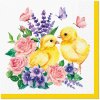PAW Obrúsky TaT Chicks and Flowers 33x33cm