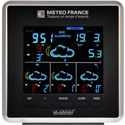 Meteostanica Météo France La Crosse Wd4025it 3AC59 / detekcia teploty do +59,9 °C / strieborná