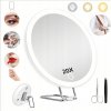20X PODSVIETENÉ KOZMETICKÉ ZRKADLO STOJACIE NA MAKE-UP LED ZVÄČŠOVACIE