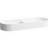 Laufen Sonar umývadlo 100x37 cm polokrúhly pultové umývadlo-dvojité biela lesklá H8123484001121